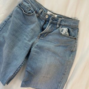 pacsun light wash jean shorts